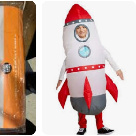Hyde And Eek Inflatable Rocket Ship Child Halloween Costume One Size Fits Most - Picture 1 of 3